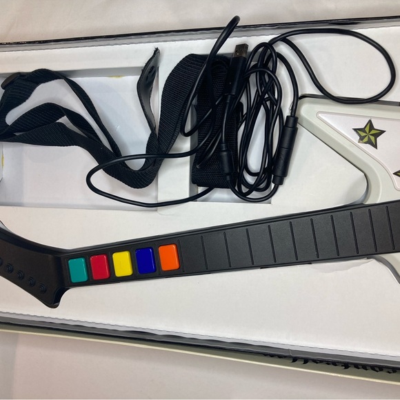 Guitar Hero Xbox 360 X-Plorer Xplorer Wired Controller 95065 RedOctane + 8 games - Picture 4 of 9